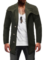 Vestes & manteaux de Hommes Manteaux Manteaux Manteaux de Collier Turnoffrant Hunter Casual Hunter Vert Mode
