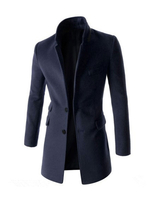 Vestes et manteaux de Hommes Manteaux Manteaux Portrait Artwork Artwork Casual Dark Navy Fashion