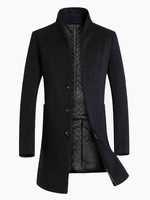 Vestes et manteaux Hommes Manteaux Hommes Collier Artwork Casual Black Beau