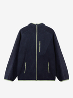 Vestes Hommes Chic En Polaire Chaud Hiver Bleu Marine Moderne Décontracté Poches