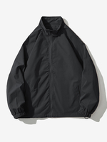 Vestes Hommes Manteaux Sport Décontracté Chic Noir Oversize Col Montant