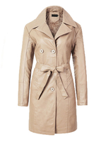 Vestes pour femmes Col rabattu Bouton avant Boutons décontractés Street Wear Veste noire pour femmes