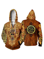 Viking Halloween Costume Sweat à capuche imprimé 3D